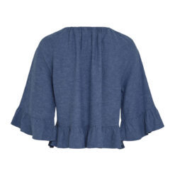MSCH Copenhagen Leinen 2/4 Top V Indigo Mel