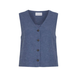 MSCH Copenhagen V-Neck Waistcoat V Indigo Mel