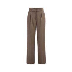 YAYA Stoffhose mit weitem Bein Washed Brown