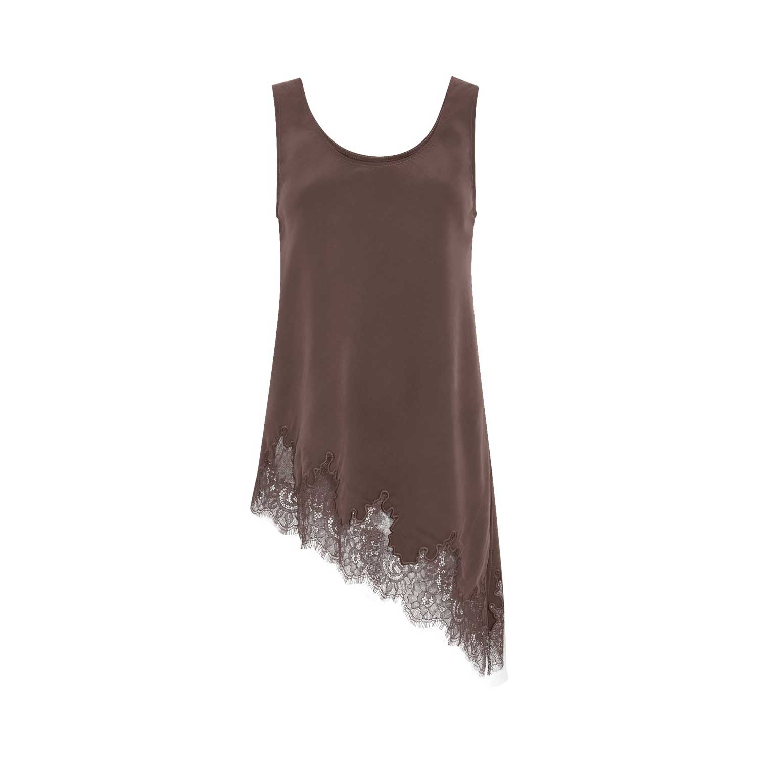 MSCH Copenhagen asymmetrisches Top mit Spitze Hot Fudge
