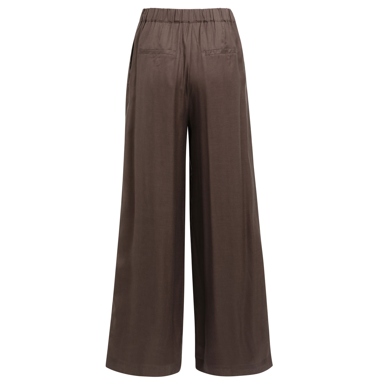 YAYA Weite Hose mit elastischem Bund Aubergine Purple