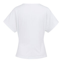 YAYA T-Shirt mit geknotetem Detail Pure White