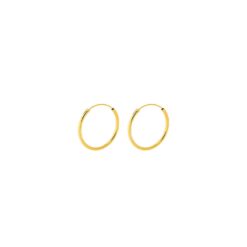 Pernille Corydon Creolen Plain Golden