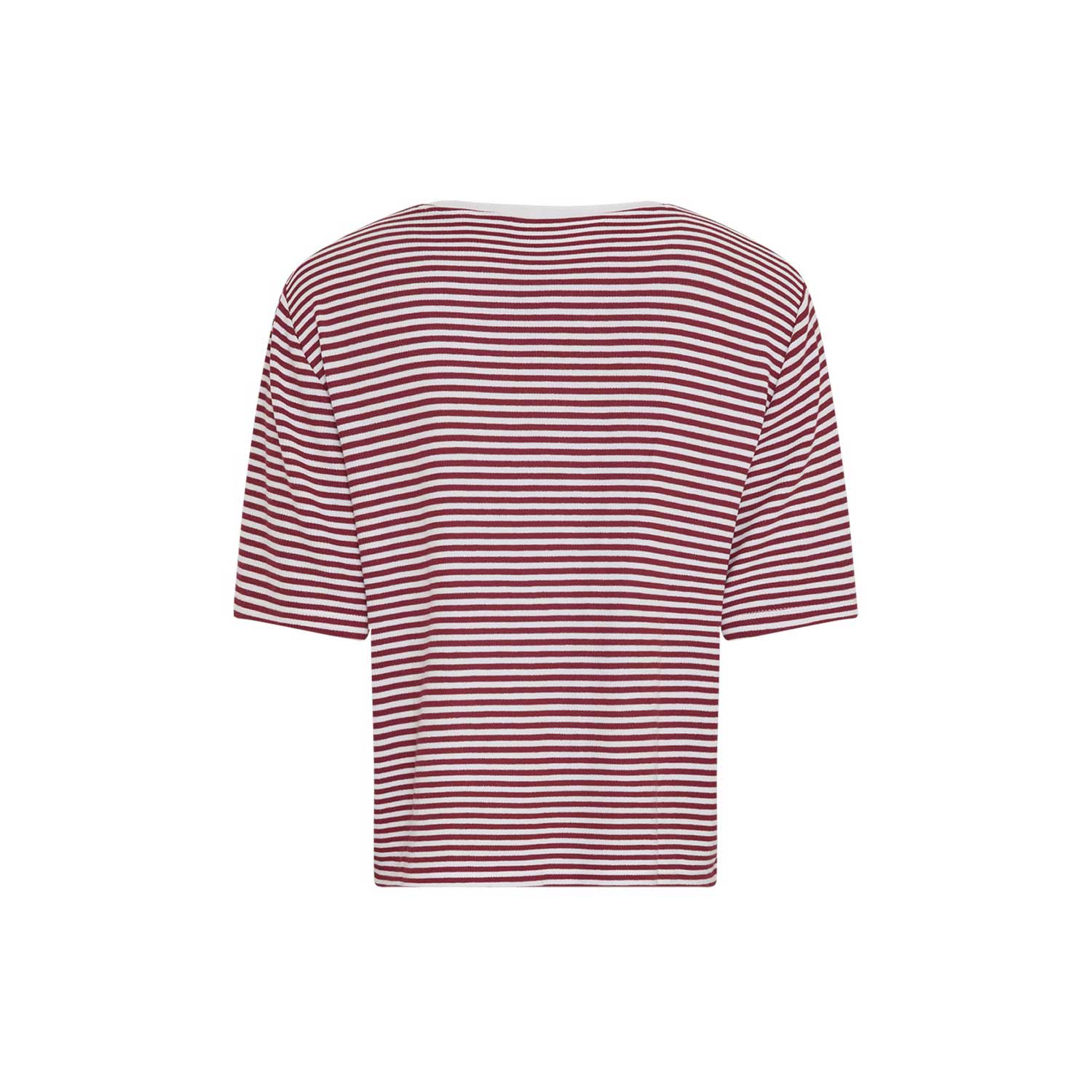 MSCH Copenhagen Streifenshirt Egret/Rhubarb, Rückseite