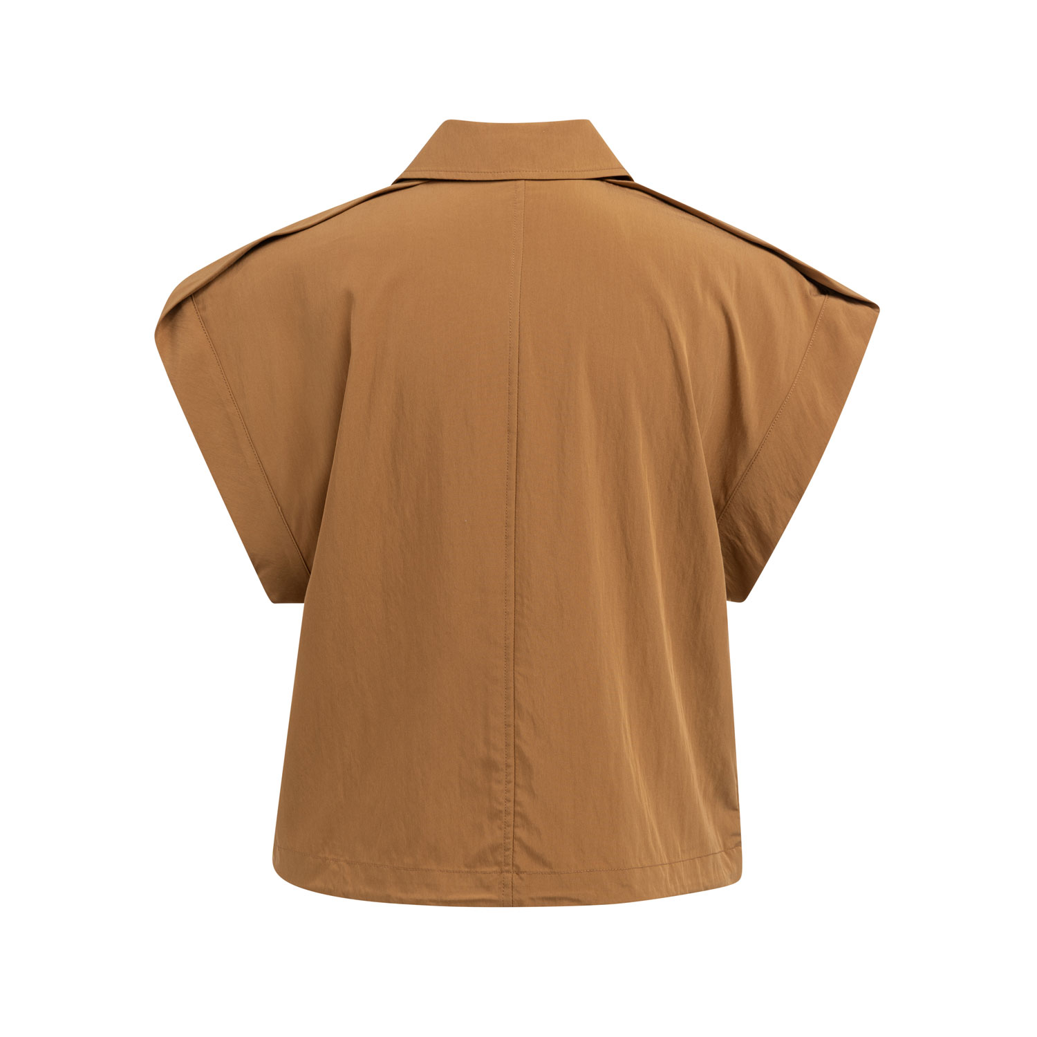 YAYA Blusenjacke mit Reißverschluss Foxtrot Brown