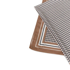 YAYA Quadratisches Tuch mit Karodruck Beige Dessin