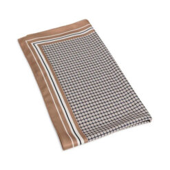 YAYA Quadratisches Tuch mit Karodruck Beige Dessin