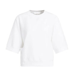 YAYA Kurzarm Strickoberteil Pure White