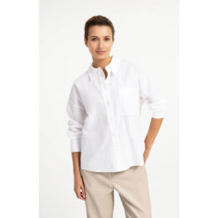 YAYA locker geschnittenes Hemd Pure White