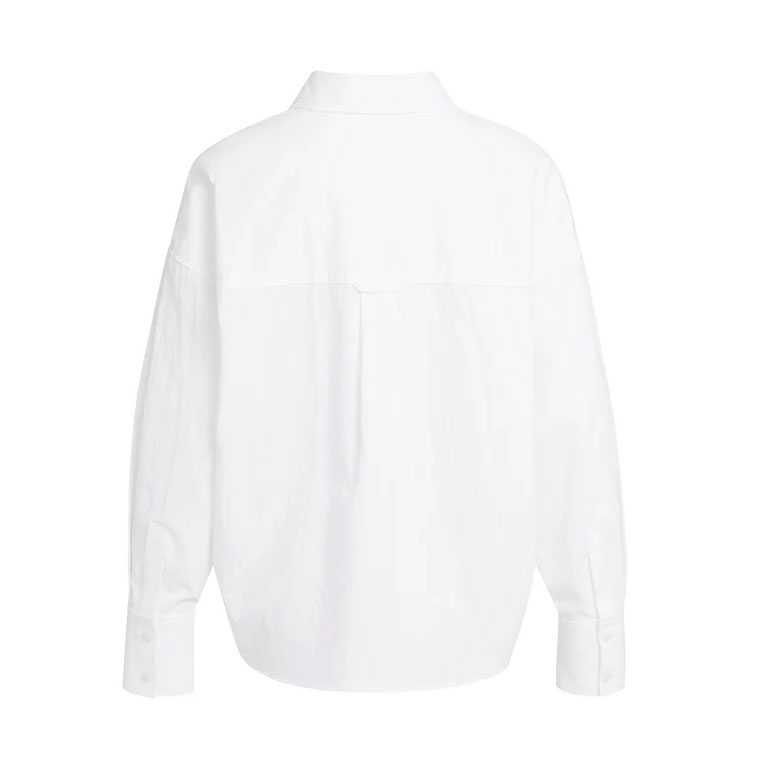YAYA locker geschnittenes Hemd Pure White