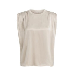 YAYA Top mit Schulterfalten Pure Cashmere Grey